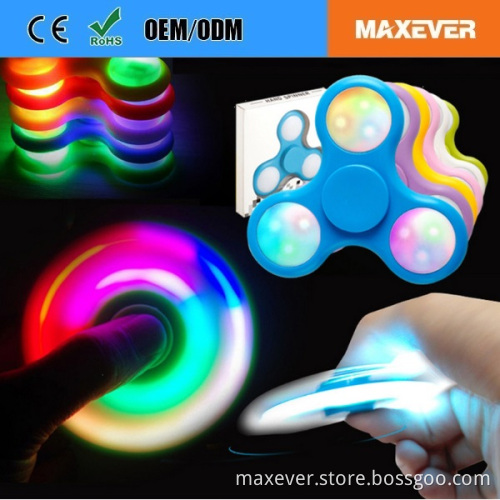 Customized LOGO Fidget Toys Hand LED Spinner with High Quality Bearing